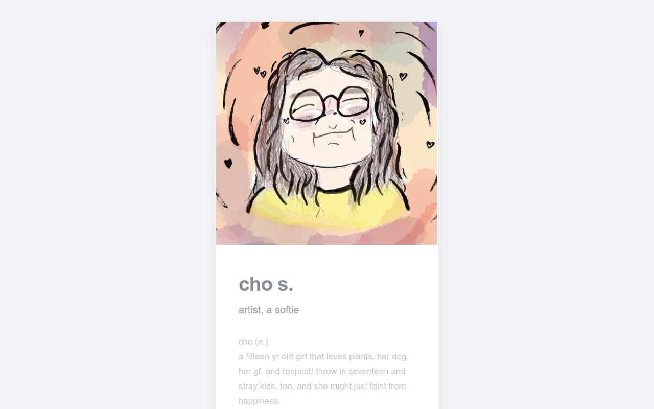 Carrd profile picture for @cho